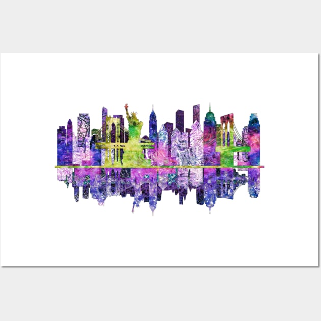 New York Skyline Wall Art by crunchysqueak